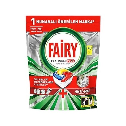 Bulaşık Makinesi Deterjanı Kapsülü/tableti 40 Yıkama Limon Kokulu