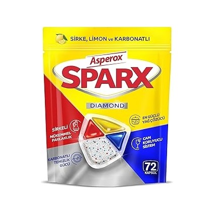 Asperox Sparx Bulaşık Makinesi Kapsülü 72 Adet