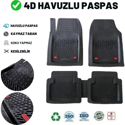 Bmw 2 Serisi Active Tour Mpv 2021 4d Havuzlu Üniversal Yeni Nesil Pro Paspas Siyah