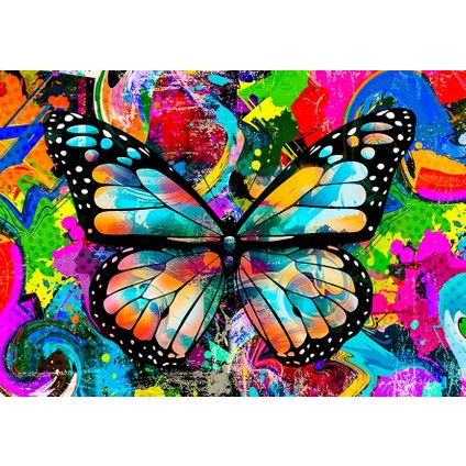 Renkli Kelebek Dansı Pop Art Kanvas Tablo fiyatları