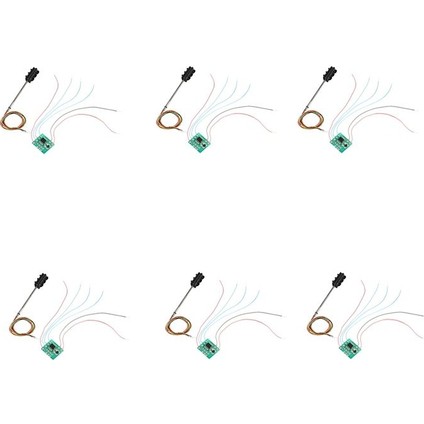 6x 3 Renk Trafik Işık Sinyalleri Ho Oo Ölçekli Model 6led Dıy Kum Masası Geçiş Sokak Inşaat Demiryolu Iki Taraf (Yurt Dışından)