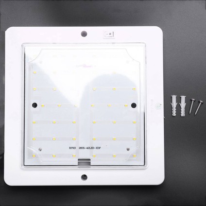 2x 9W 12V Araba Karavan Rv LED Iç Çatı Tavan Iç Lamba Kubbesi Işık Sıcak Işık (Yurt Dışından) modelleri