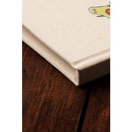 Avokado Tasarımlı Yoga Eğitmenine 100 Yaprak (200 Sayfa) Çizgisiz Kanvas Defter indirimleri