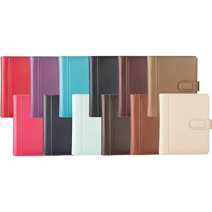 2025 Ajanda Suni Deri Mıknatıs Kapaklı 4 Halka Mekanizmalı Organizer, Kırmızı, 20X23X4 Cm. indirimleri