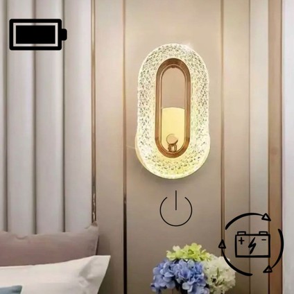 Gold Oval Pilli Gün Işığı Aplik modelleri