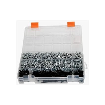 555 Adet 16 Çeşit Matkap Uçlu Vida Seti, Yhb Akıllı Vida,ysb Akıllı Vida ve Alçıpan Vidası modelleri