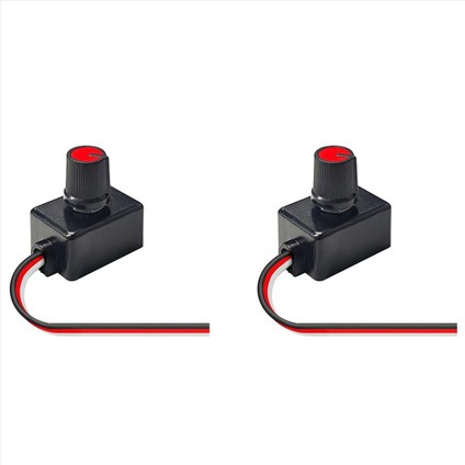 2x Evrensel Dimmer Anahtarı 12-24V Alçak Gerilim Işık Şeridi Dimmer LED Rv Işıkları Iç Kamyon Tavan Işık Şeridi (Yurt Dışından)