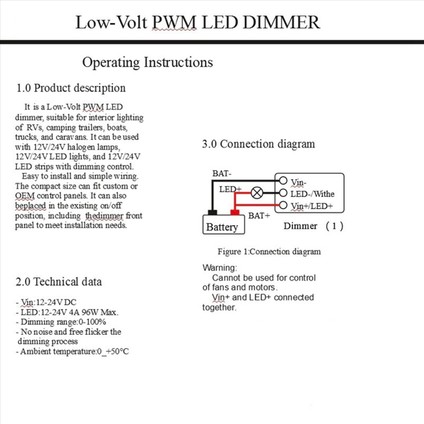 2x Evrensel Dimmer Anahtarı 12-24V Alçak Gerilim Işık Şeridi Dimmer LED Rv Işıkları Iç Kamyon Tavan Işık Şeridi (Yurt Dışından) modelleri