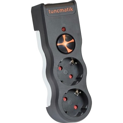 TSK19022 Akım Prizler, Siyah, 2&apos;li 1050 Joule