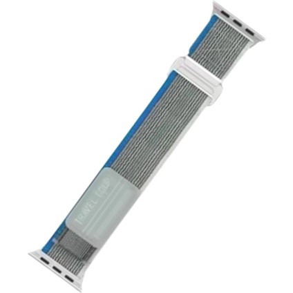 Apple Watch 42MM Alice Kumaş Kordon - Mavi-Gri
