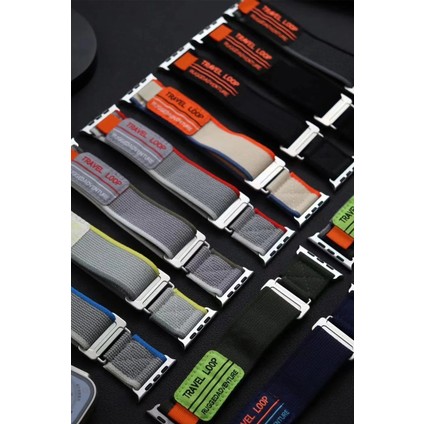 Apple Watch 42MM Alice Kumaş Kordon - Mavi-Gri fiyatları