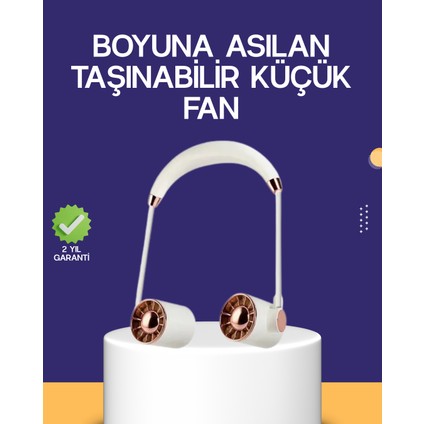 Katlanabilir Asılabilir Mini Fan USB Şarjlı 3 Kademeli Sessiz