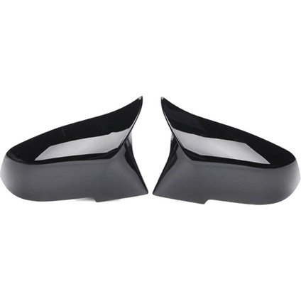 Araba Kapı Aynası Kapakları Parlak Siyah Yedek Dikiz Yan Ayna Kapakları Kapaklar Dikiz Değiştirme Değiştirme (Yurt Dışından)