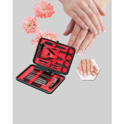 17 Parçalık Deri Kaplamalı Manikür Seti fırsatları