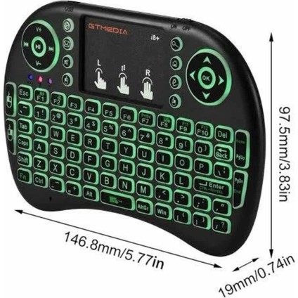 Kablosuz Türkçe Q Klavye Rgb Işıklı Televizyon Ps3 Dokunmatik Mouse modelleri