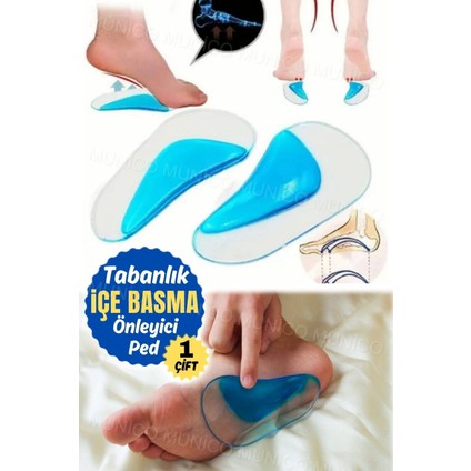 Düz Ayaklar Için Jel Ortez Tabanlık Ayak Kemeri Desteği Silikon Ortopedik Tabanlık Silikon Pedler