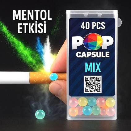 Kutu Aplikatörlü Mıx Mentol Aromalı 40’lı Mentol Topu