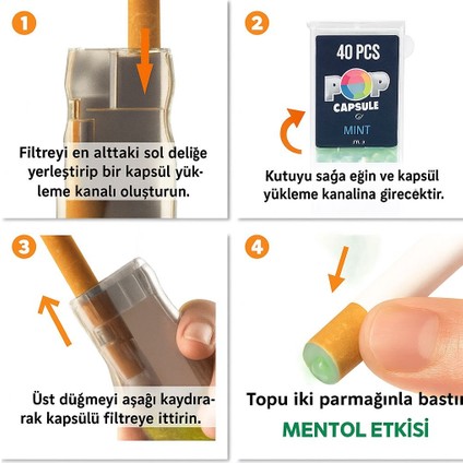 Kutu Aplikatörlü Mıx Mentol Aromalı 40’lı Mentol Topu fiyatları