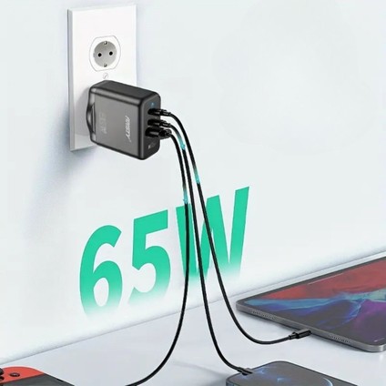65W Hızlı Şarj Edebilen Type C Uçlu Şarj Aleti (5224) modelleri