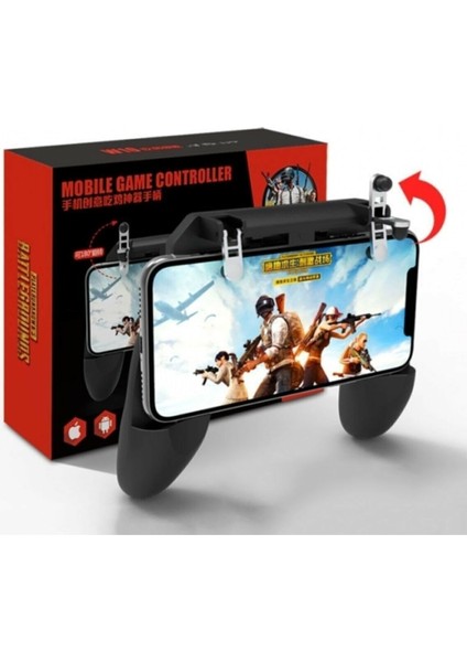 Pubg Çılgın Oyun Seti - Parmak Eldiven W10 ve W11 Plus Ateşleyici Joystick Kırmızı Tetik 3 lü set