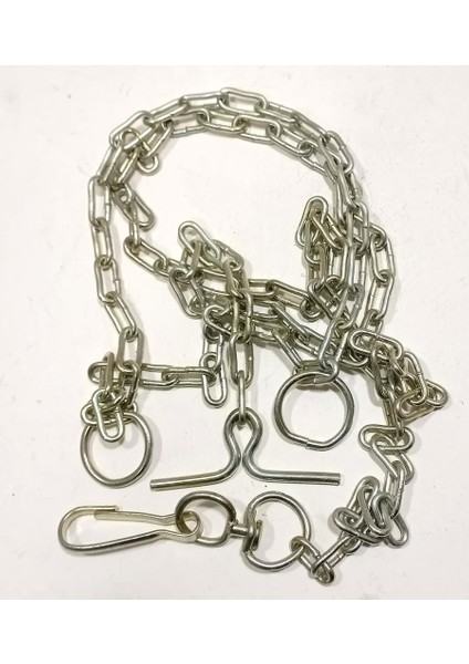 70CM Kurt Kangal Tarzı Büyük Köpeklere Özel Zinciriyle Tam Set Köpek Tasması Rahat Dana Boyunluğu fırsatları