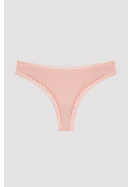 Pembe Easy Micro Lace Brazilian Külot fırsatları