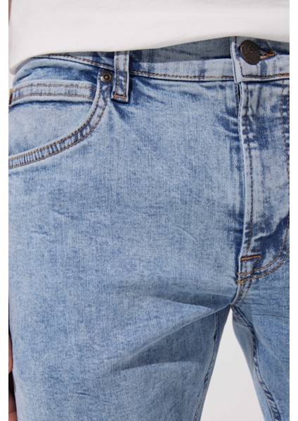 Luke Slim Fit Dar Kesim Normal Bel Açık Mavi Esnek Jean Kot Pantolon fırsatları