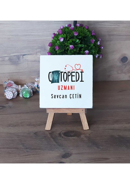 Kişiye Özel Uzmanı Dekoratif Taş Baskı Tıp Bayramı Hediyesi