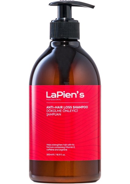 Anti- Hair Loss Dökülme Önleyici Şampuan 500 ml Kafein, Arjinin ve Evitamini İçerir