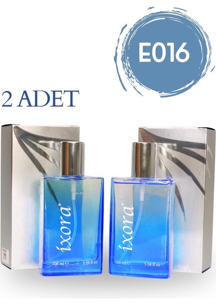 E016x2 (2 Adet ) Erkek Parfüm Blue 100 Ml Edp