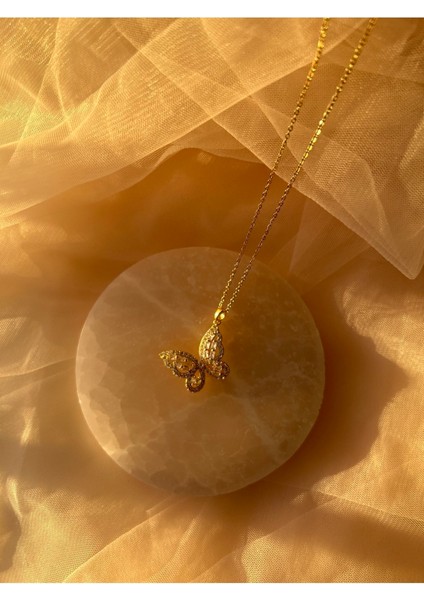 Çelik Kolye gold kelebek fiyatları