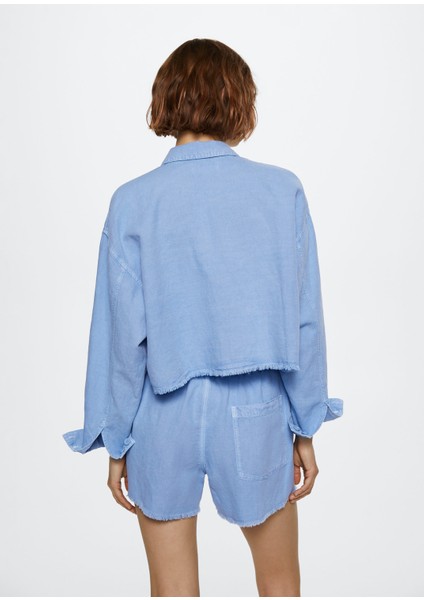 Pamuk Keten Karışımı Şort