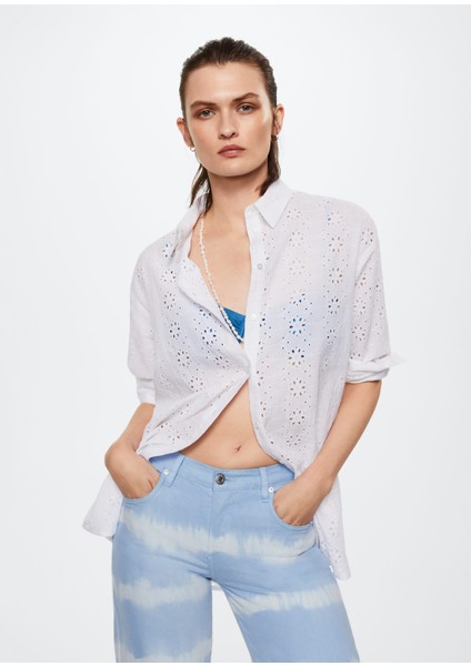 Geniş Paça Batik Jean