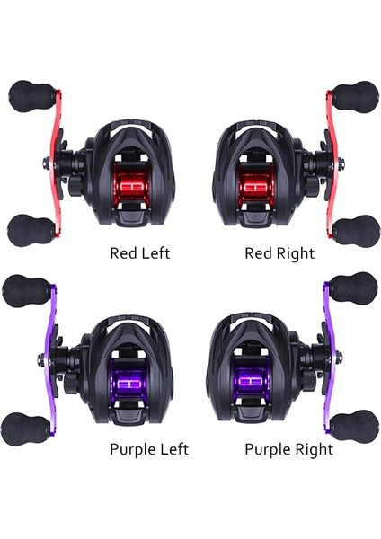 Sol El Kırmızı Stili 6.3:1 Yüksek Hızlı Dişli Oranı Balıkçılık Reel Tuzlu Su Baitcasting Reel 8kg Max Sürükle Metal G Olta Takımı Aksesuarları (Yurt Dışından) indirimleri