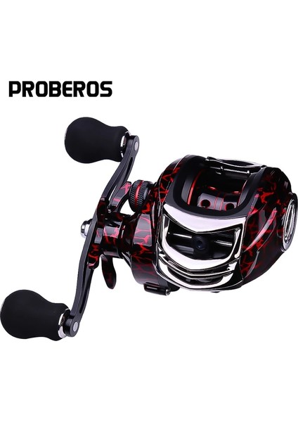 Kırmızı Stil Sol El Proberos Baitcast Balıkçılık Makarası Karbon Kabuk Hafif Max Sürükle Baitcasting Makarası Döküm Tekerleği Olta Takımı (Yurt Dışından) fiyatları