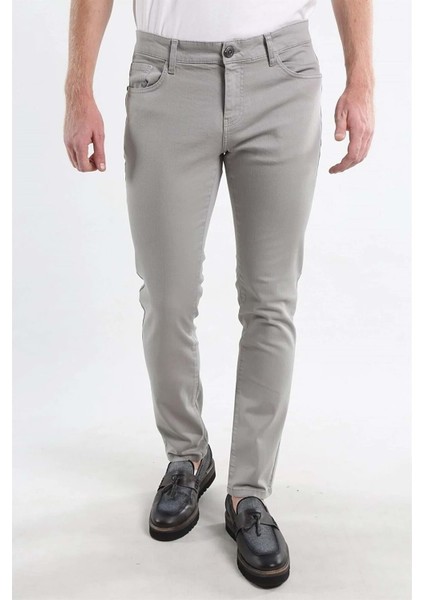 Digital Jeans Dar Kesim Erkek Likralı Açık Gri Kot Pantolon fiyatları