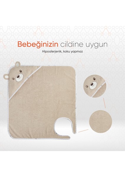 Hero Kahraman Başlıklı Kundak Bebek Havlusu Teddy