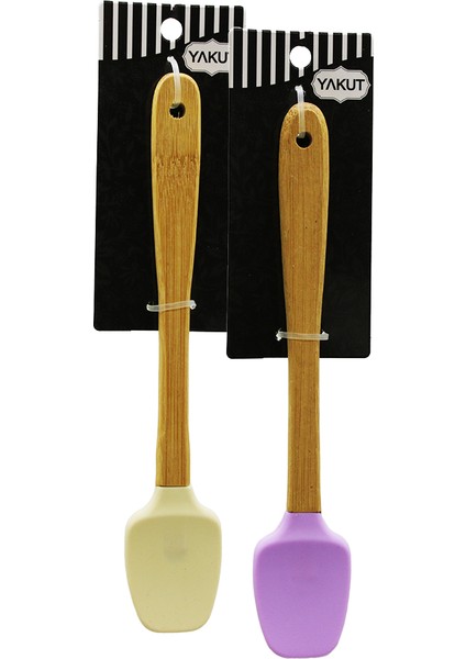 Silikon Spatula Ahşap Saplı (4490)