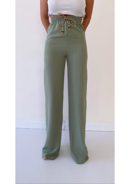 Ayrobin Keten Rahat Pantolon Mint