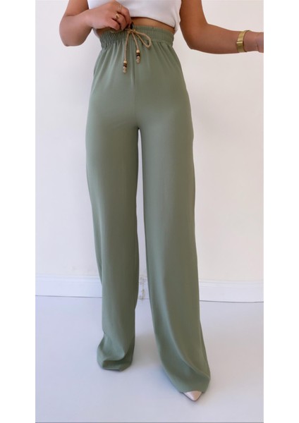 Ayrobin Keten Rahat Pantolon Mint