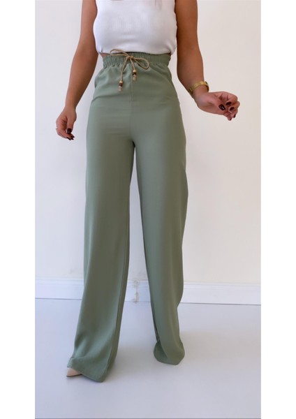 Ayrobin Keten Rahat Pantolon Mint
