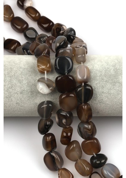 Akik Doğal Taş Dizi 9 x 15 mm Şekilsiz Kesim