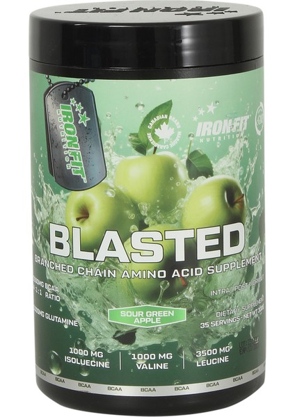 Iron Fit Nutrition IFN  Blasted Bcaa / Sour Green Apple