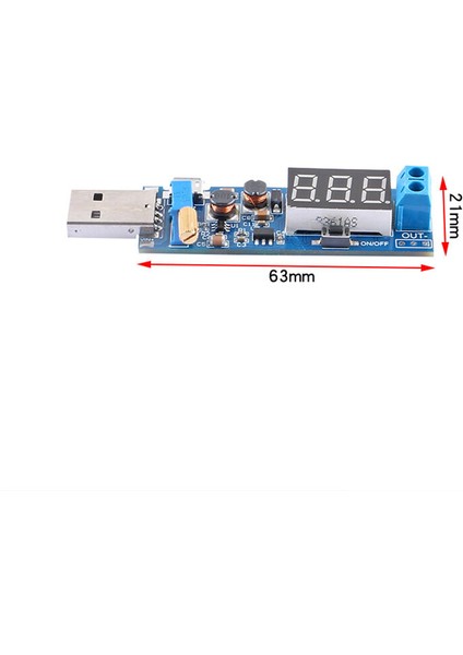 Dc-Dc 5V 1.2-24V LED Dijital Güç Modülü USB Yükseltme/aşağı Kurulu Boost Buck Dönüştürücü Mikro USB Girişi (Yurt Dışından)