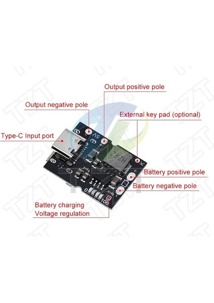 Tip-C USB 5V 2A Boost Dönüştürücü Step-Up Güç Modülü Lityum Pil Şarj Koruma Levhası USB Dıy Şarj Cihazı (Yurt Dışından)