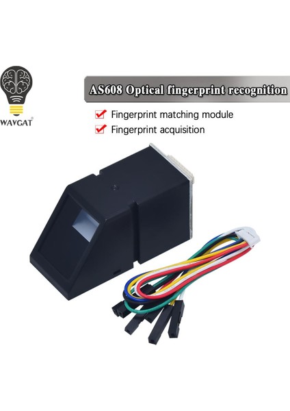AS608 Parmak Izi Okuyucu Sensörü Modülü Arduino Kilitleri Seri Iletişim Arayüzü Için Optik Parmak Izi Parmak Izi Modülü (Yurt Dışından)