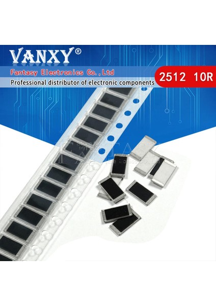 50PCS 2512 Smd Direnç 5% 10 Ohm 1W 10R 100 (Yurt Dışından)