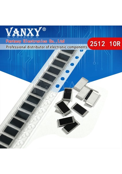 50PCS 2512 Smd Direnç 5% 10 Ohm 1W 10R 100 (Yurt Dışından)