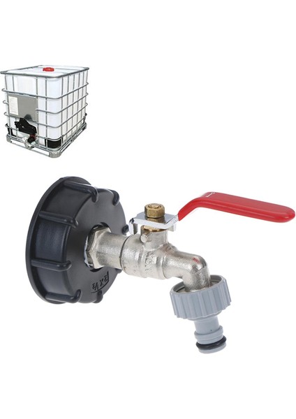 Ibc Tank Adaptörü S60X6 - Pirinç Musluk 1/2 (Yurt Dışından)