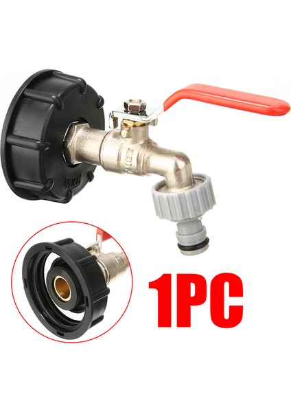 Ibc Tank Adaptörü S60X6 - Pirinç Musluk 1/2 (Yurt Dışından)